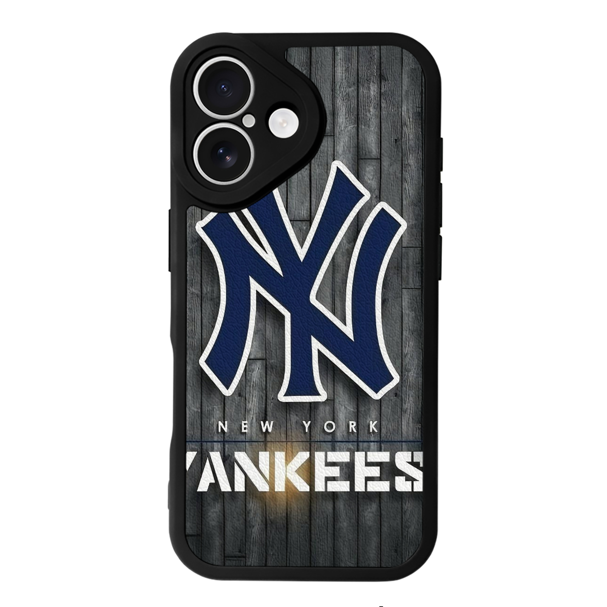 New York Yankees 127 IPhone 16 Silicone Leather Case – UV Print, Lambskin Texture – Perfect Fit, Wireless Charging Compatible, Scratch Resistant, Precise Cutouts – Stylish Protection For IPhone 16